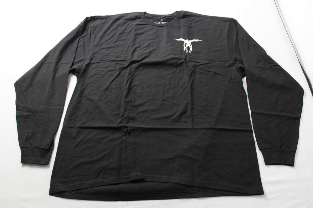 Death Note Unisex Adult’s Shinigami Ryuk Apples L/S T-Shirt MP7 Black Size 3X