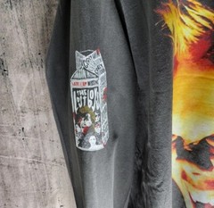CUSTOM LOST BOYS LONG SLEEVE 4 SIDDED PRINT SHIRT LA APPAREL VINTAGE FADE