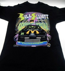 vintage bill elliott 1995 batman forever nascar racing t-shirt full size unisex