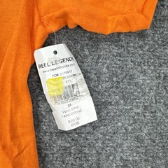 Reel Legends Shirt Mens Medium Orange Wailers Fishing Graphic Tee Tagless