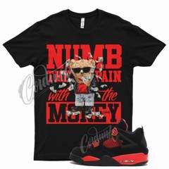 Black NUMB T Shirt for Air J1 4 Red Thunder Gym Varsity Iconic 1 14