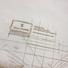 Daily Paper Shirt Mens Large White Cut And Sew Pattern Graphic Tee
