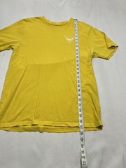 Vans Yellow T-Shirt with Logo On Back& Front Left Chest -Medium