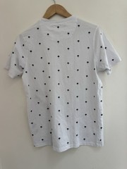 Free Planet Men’s Palm Tree Graphic Cotton Crewneck Short Sleeve Shirt White S