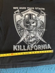 Weiv Gear Biker T-Shirt Pirate Biker Themed California For Life 3XL