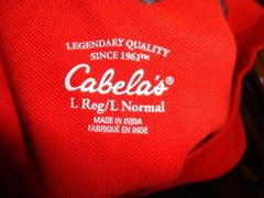 Cabela’s Reddish Orange Loose Fit Blank Sold Cotton Blend T-shirt Adult L NICE