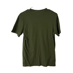 Disney Mickey Mouse Enjoy the Outdoors Camping Graphic T-Shirt Olive Green Small