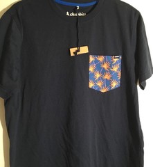 Chubbies The Plant Men’s Size Small Navy Weekend Casual Pocket Tee Shirt