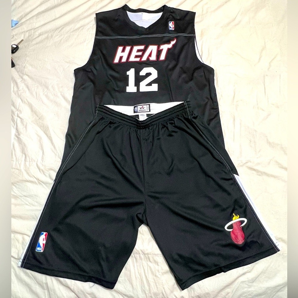 Alleson Athletics Miami Heat Jimmy Butler Reversible Practice Jersey Shorts Set