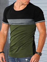 Men’s Short Sleeve T-Shirt Classic Casual Slim Round Neck Shirts