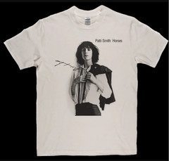 New popular Patti Smith Signature Horses T Shirt All Size S to 5XL