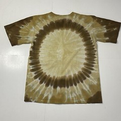 Sun Dog T Shirt Swirl Pattern Hand Dyed Tie Dye Neutral Hippie Cook Forest XL