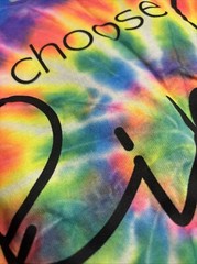 Tie Dye Men’s Medium T-Shirt Choose Kind Shirt Swirl Spiral Colorful Rainbow