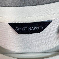Scott Barber Mens White Modal Blend T-Shirt Size Large Short Sleeve