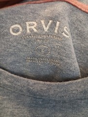 Orvis Classic Collection Graphic T Shirt Fishing American Flag Men’s Size L