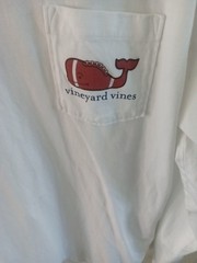 Vineyard Vines Mens Long Sleeve Cotton Football Tee Shirt Sz M EUC