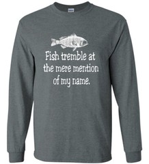 Mens Long Sleeve Funny Fishing T-shirt Gifts Clothing Apparel Accessories