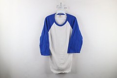 Vintage 90s Streetwear Mens Medium Blank Color Block 3/4 Sleeve Raglan T-Shirt