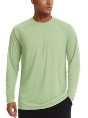UPF50+ Men’s Long Sleeve Shirts Sun Block Quick Dry Workout Hiking Fishing Shirt