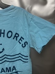 Gulf Shores Alabama “Stay Salty” Light Blue T-shirt Size Medium PREOWNED FLAW