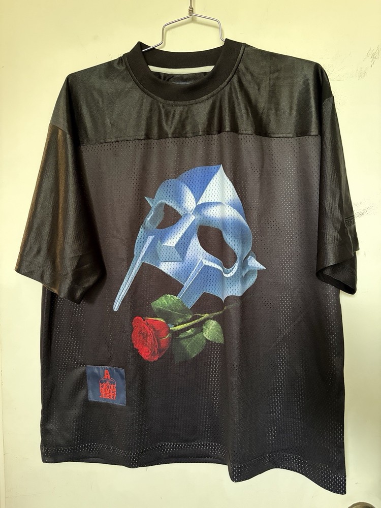 MF DOOM Phantom Football Jersey Black Size XL Brand New