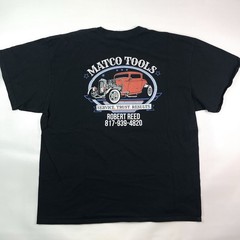 Matco Tools Black Hot Rod Car Graphic Racing Car T-Shirt Men Size XL