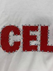 CELINE T-shirt / XXL / Cotton / White / Print / 2X15M671Q.01OR