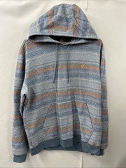 Vintage Hang Ten Hoodie Mens Medium Stripe Pullover Retro Kangaroo pocket Y2K 90