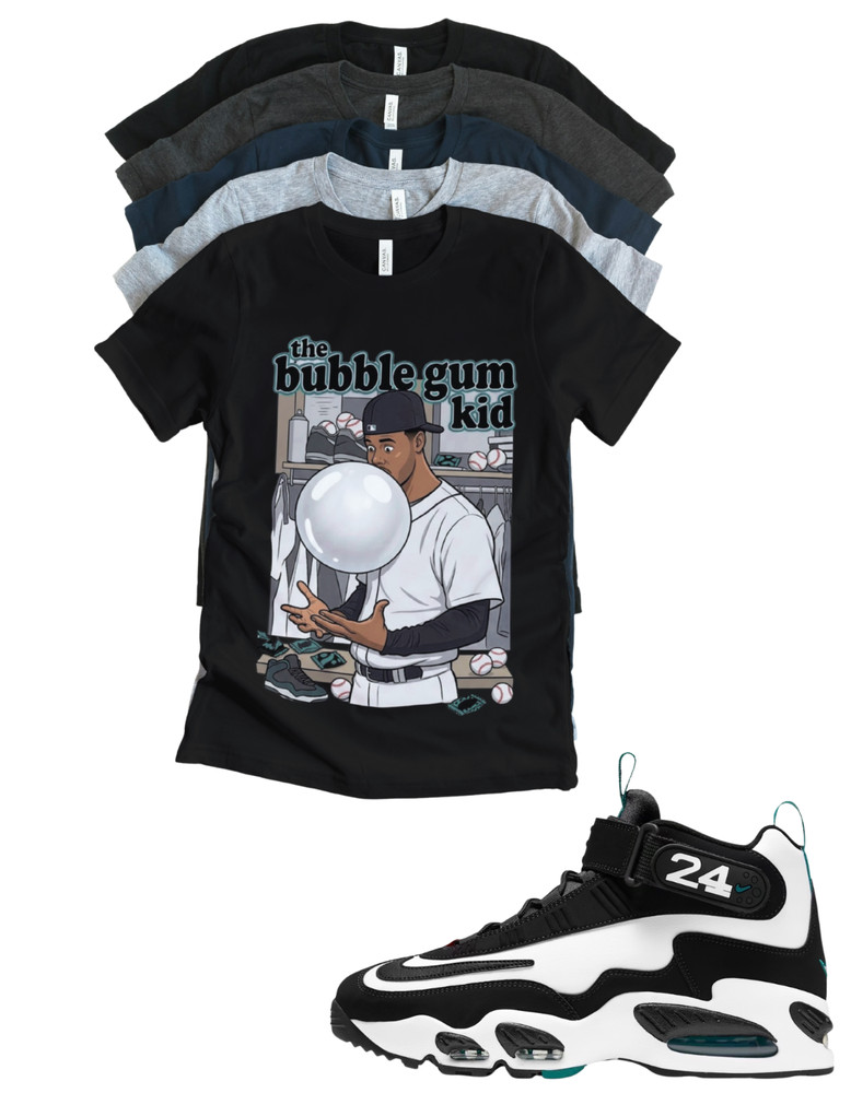 OG Sneaker Matching Tshirt for Griffey Bubble Gum Freshwater Sneaker Match Tee