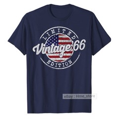 Born in 1965 Birthday 60 Years Old T-Shirt USA Flag 60th Bday Tee Gifts American