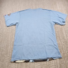 Vintage JNCO Jeans Shirt Men Small Bulldog Big Logo Blue USA Made 90s Y2K