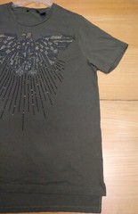 Sean John Studded Flying Eagle Shirt XL Green Y2K 90s Hip Hop Urban Streetwear