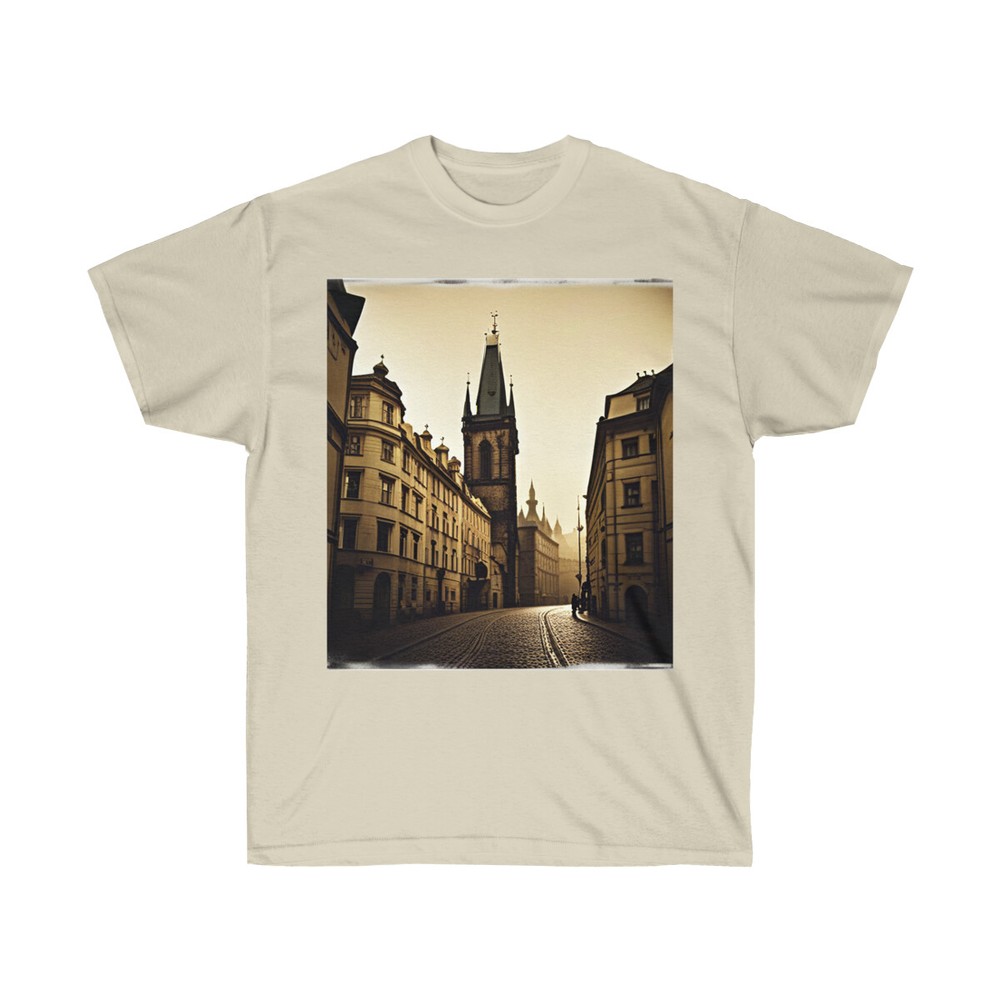 gothic style architecture prague design shirt