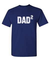 DAD SQUARED grandfather fathers day paw – Unisex Cotton T-Shirt Tee Shirt