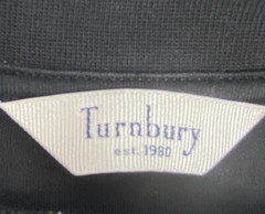 Turnbury Mens Size M Black Shirt Long Sleeve Mock High Neck Casual