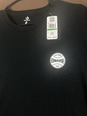 Converse All Star Graphic Star Logo Black Large Short Sleeve T-Shirt NWT