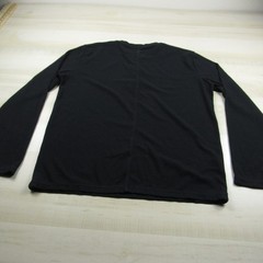 Fabletics Shirt Mens Medium Black Henley Thermal Waffle Cotton Long Sleeve A1