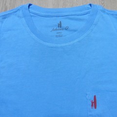 JOHNNIE O Mens S SMALL T SHIRT BREWS N VIEWS MALIBLU BLUE RED DALE 2.0 GOLF USA