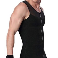 Men Compression Vest Post-Surgical Gynecomastia Shirt Body Shaper Tummy Control