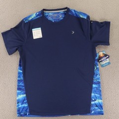 Reel Legends Shirt Mens M Blue Aquatic Camouflage Polyester Sun Protection NEW