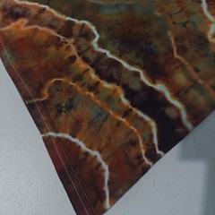 Geode Ice Tie Dye T-Shirt Gildan Adult S Small Orange Brown Earthy Handmade New