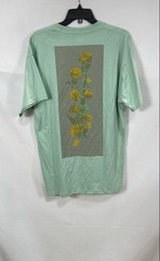 Nike Men’s Green Loose Fit Cotton T-Shirt Yellow Roses Floral Graphic Size M