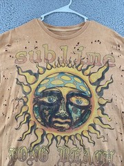 Sublime T-Shirt Mens Medium Distressed Graphic Print 90s Y2K Long Beach
