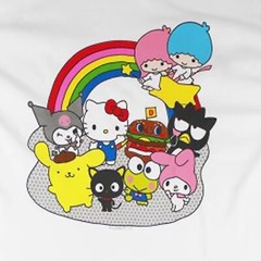 Hello Kitty and Friends Men’s White Graphic Print T-Shirt – NWT