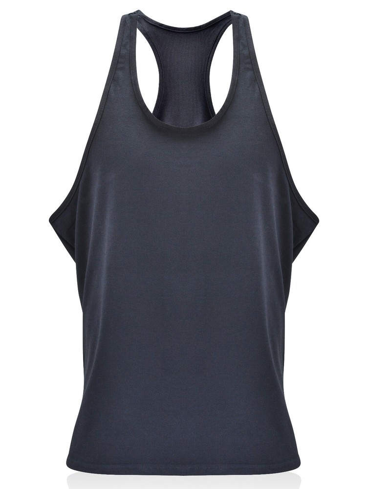 Gym Stringer- Men’s Tank Top for Bodybuilding and Fitness – Singlets Black