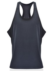 Gym Stringer- Men’s Tank Top for Bodybuilding and Fitness – Singlets Black