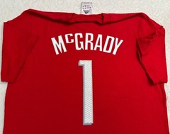 Vintage 2000s Y2K Houston Rockets Tracy McGrady Adidas T-Shirt, S M Barely Worn