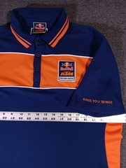 Red Bull KTM Factory Racing Blue and Orange Polo Shirt Men’s XL