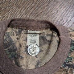 Vintage 90s Camo Pocket Longsleeve Single Stitch Longsleeve Tee Made In USA