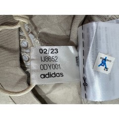 Adidas Mens Essentials Linear Logo T-Shirt Wonder Beige Teal IJ8652 Size S NEW